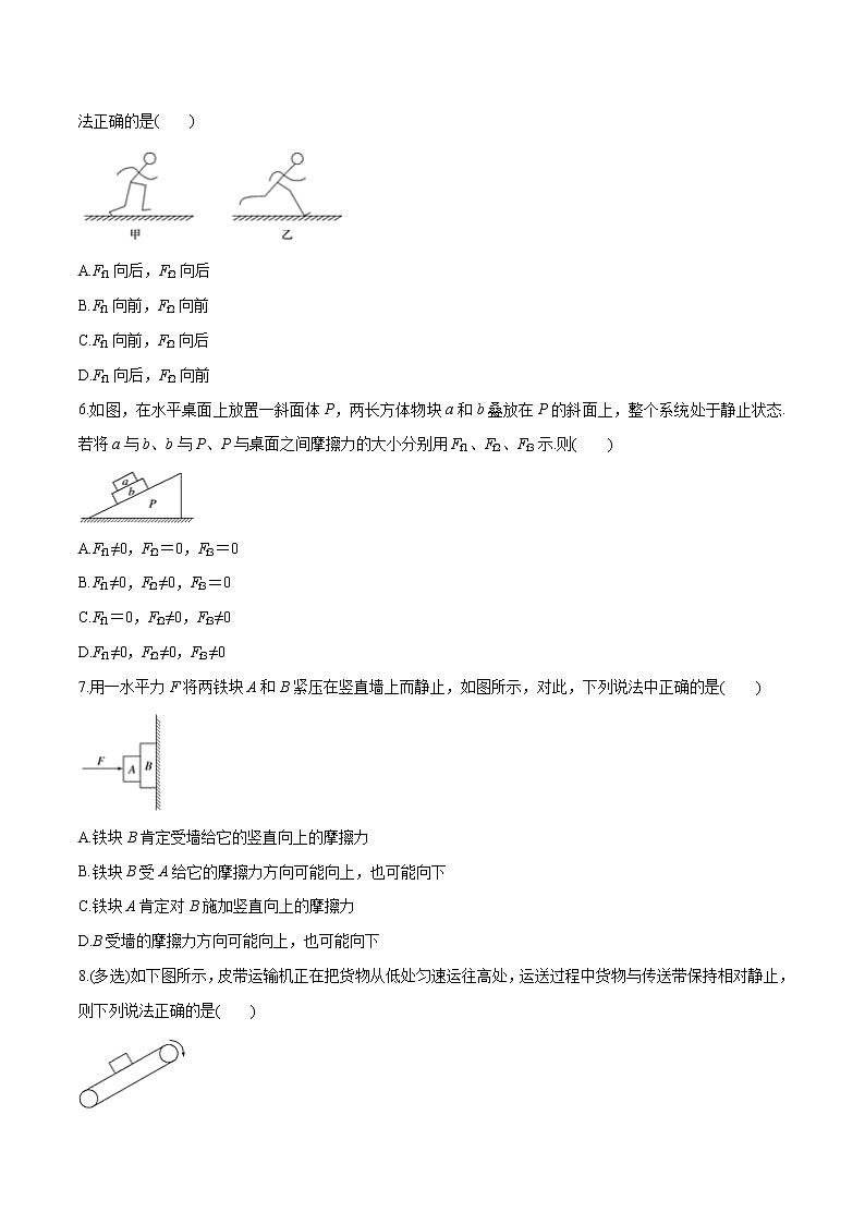专题14 摩擦力的有无及方向判断课件PPT第3页
