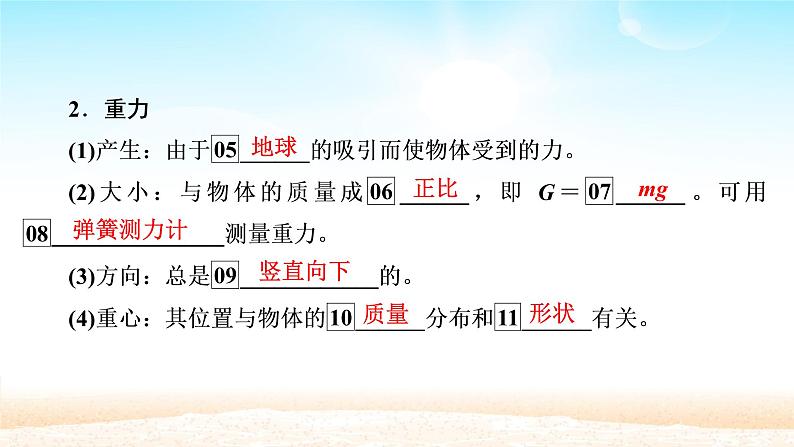 2021届高考物理一轮总复习 第2章相互作用第1讲重力弹力摩擦力课件(新人教版)第6页