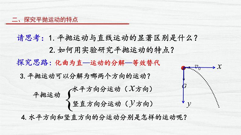 5.3实验:探究平抛运动的特点 课件-2021-2022学年高一下学期物理人教版(2019)必修第二册第5页