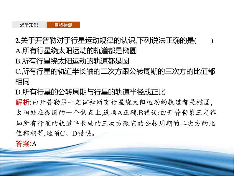 必修2物理新教材鲁科版41天地力的综合:万有引力定律pptx_908