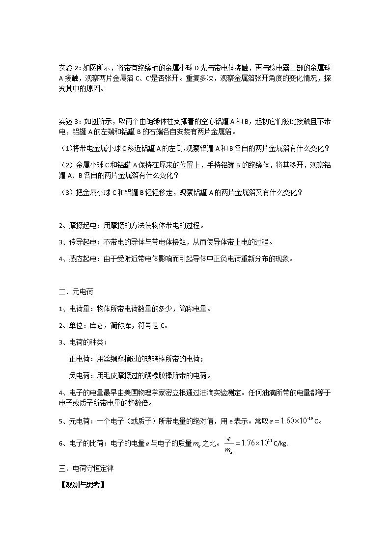1.1静电现象 教学设计02