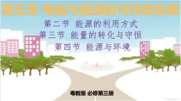 5.2能源的利用方式、5.3能量的转化与守恒、5.4能源与环境课件