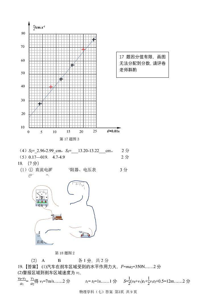 高三物理参考答案第3页