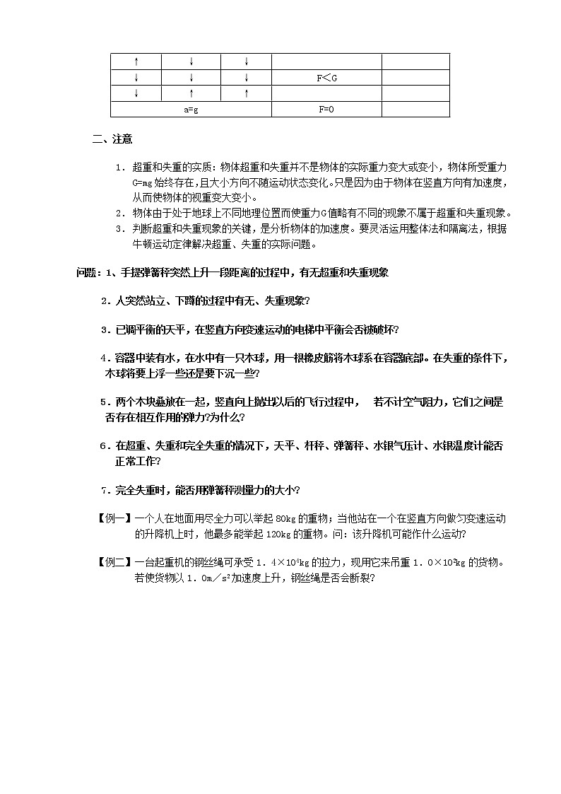 《用牛顿定律解决问题 二》教案8(新人教版必修1)02