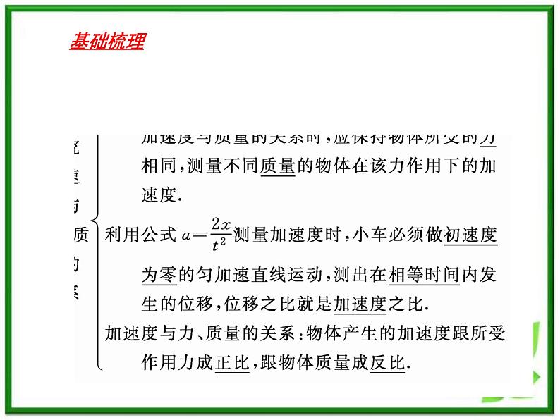 高一物理课件 4.2 实验:探究加速度与力、质量的关系 1(人教版必修1)03