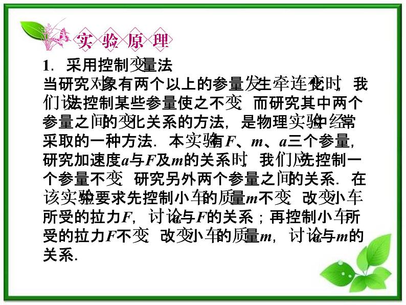 高一物理课件:4.2《实验:探究加速度与力、质量的关系》3(人教版必修1)第4页