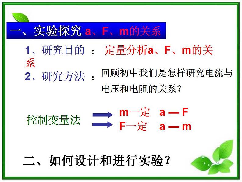 高一物理课件 4.2 实验:探究加速度与力、质量的关系 8(人教版必修1)第7页