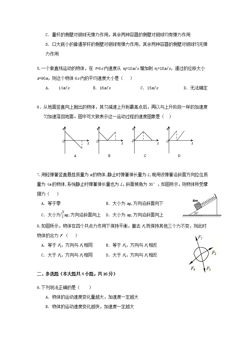 2020-2021学年湖南省邵东县第三中学高一下学期期中考试物理试卷02