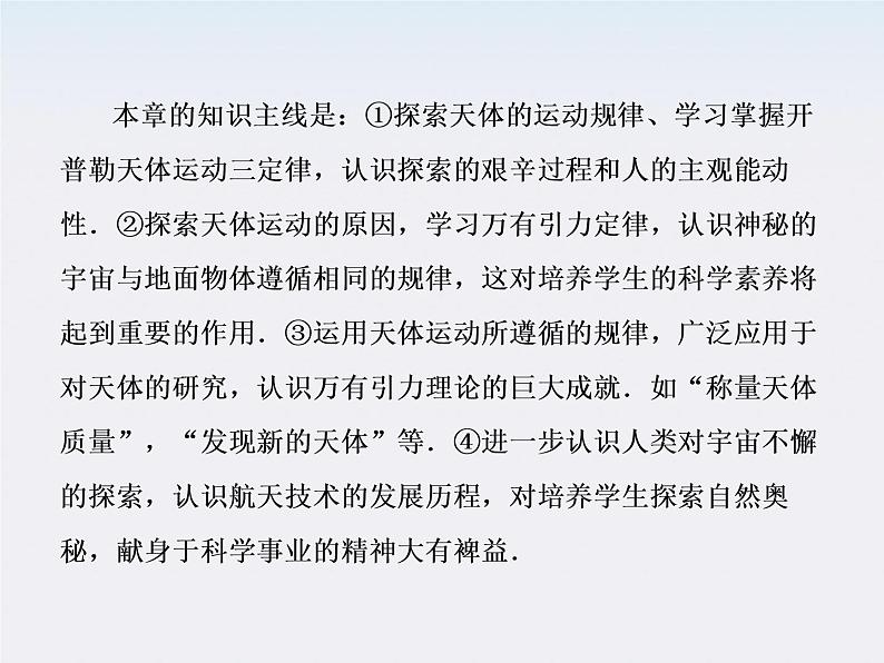 版高中物理(人教版必修2)同步学习方略课件6-1《行星的运动》03