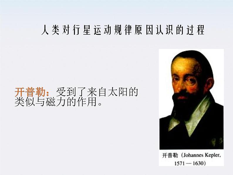 《太阳与行星间的引力》课件二(20张PPT)(新人教版必修2)08