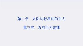 高中物理人教版 (新课标)必修22.太阳与行星间的引力课文内容课件ppt