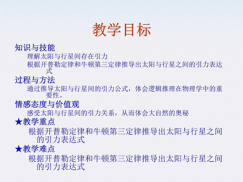 《太阳与行星间的引力》课件2(16张PPT)(新人教版必修2)03
