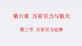 高中物理人教版 (新课标)必修23.万有引力定律背景图课件ppt