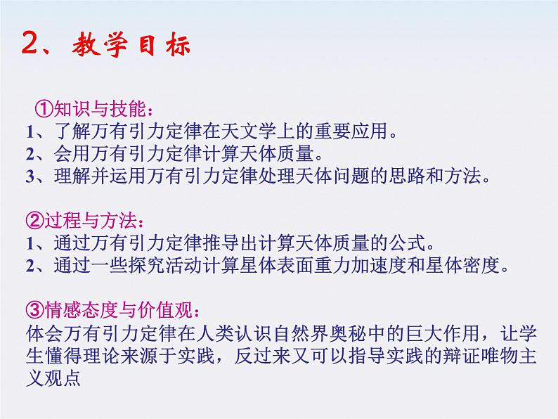 高一物理课件:6.4《万有引力理论的成就》4第4页