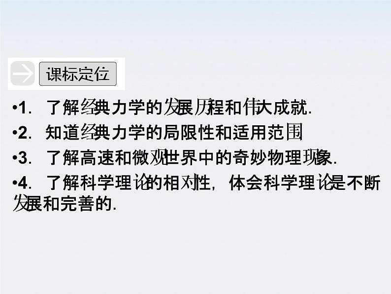 高一物理:(新人教必修二)6.6《经典力学的局限性》课件2第3页