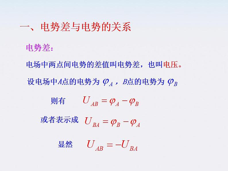 2013-学年高中物理《电势差》课件 (新人教版选修3-1)第3页