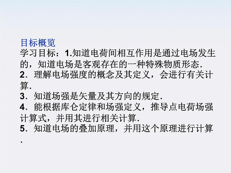 高中物理核心要点突破系列课件:第十三章第二节《电场》《电场强度》(人教版选修3-1)第2页
