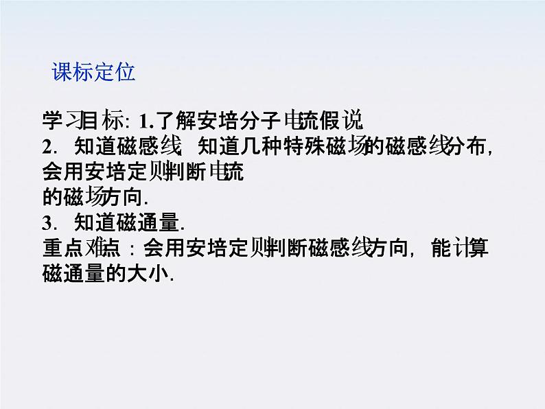 高三物理人教版选修3-1课件:第3章第三节《几种常见的磁场》第2页