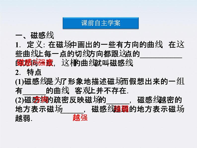 高三物理人教版选修3-1课件:第3章第三节《几种常见的磁场》第4页