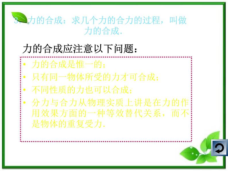 高一物理课件 3.4 《力的合成》 1(人教版必修1)05