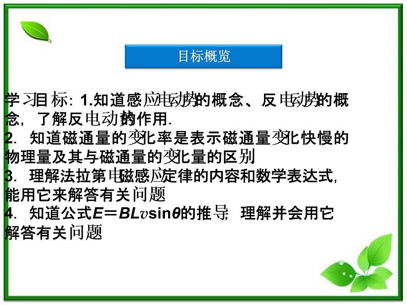 高中物理课件:第二节《法拉第电磁感应定律——感应电动势的大小》(人教版选修3-2)第3页