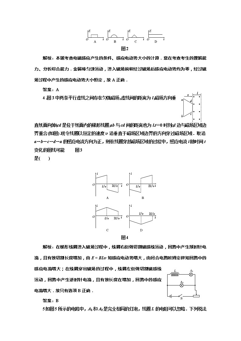 高考物理创新方案(人教版) 同步 : 法拉第电磁感应定律 自感与涡流练习题第2页