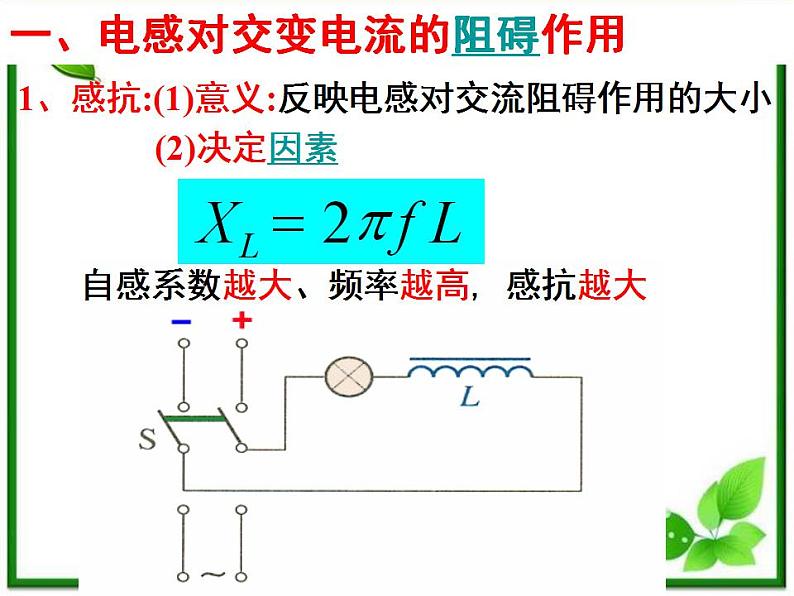 《电感和电容对交变电流的影响》课件二(18张PPT)03