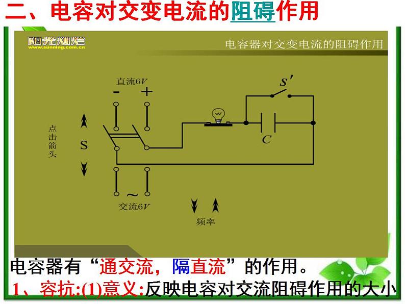 《电感和电容对交变电流的影响》课件二(18张PPT)06