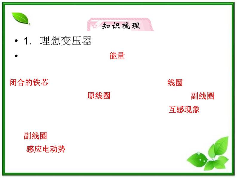 高考物理人教版选修3-2 10.2《变压器 电能的输送》课件第3页