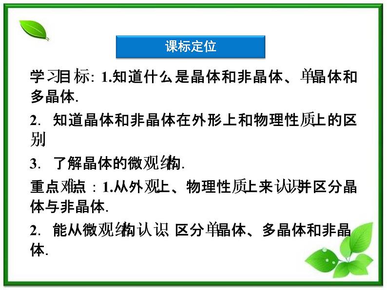 同步备课物理3-3,人教版 9.1《固体》课件5第3页