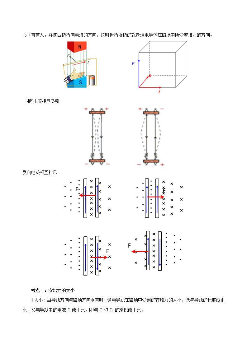 1.1 磁场对通电导线的作用力 学案03