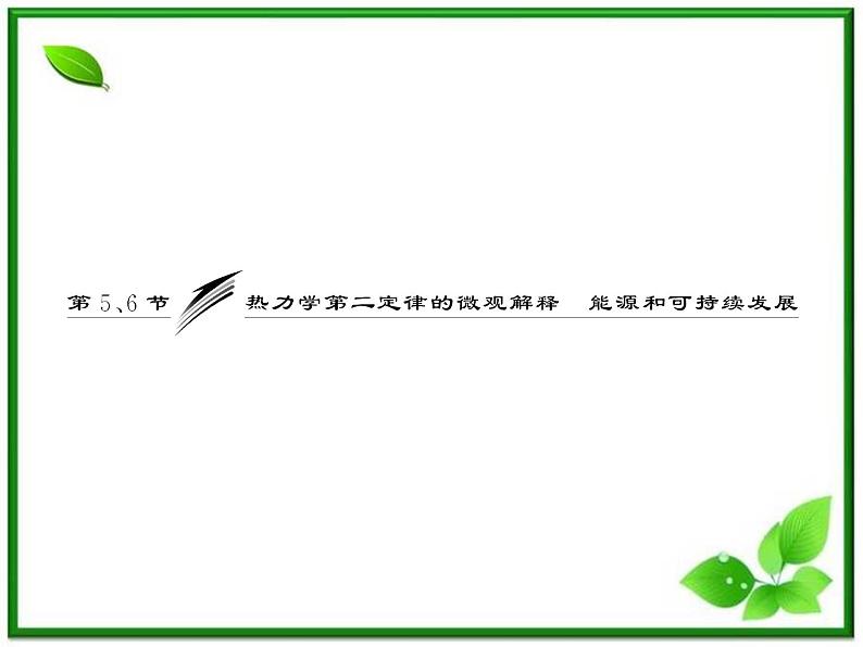 同步备课物理3-3,人教版  10.5《热力学第二定律的微观解释》10.6《能源和可持续发展》课件5第3页