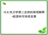 同步备课物理3-3，人教版  10.5《热力学第二定律的微观解释》10.6《能源和可持续发展》课件6