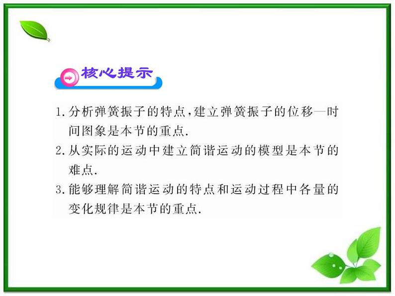 【一轮复习】高二物理课件 11.1 《简谐运动》 (人教版选修3-4)第3页