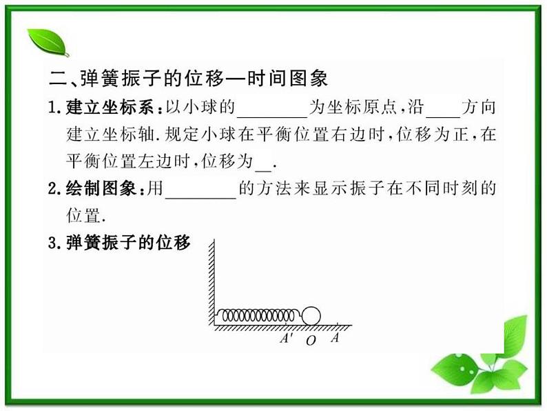 【一轮复习】高二物理课件 11.1 《简谐运动》 (人教版选修3-4)第6页