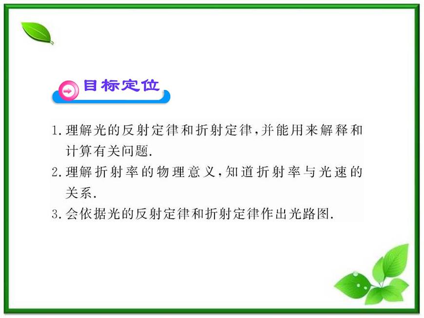 【新品】高二物理課件 13.1 《光的反射和折射》 (人教版選修3-4)第2頁
