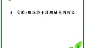 高中物理人教版 (新课标)选修3选修3-4第十三章 光4 实验：用双缝干涉测量光的波长复习ppt课件