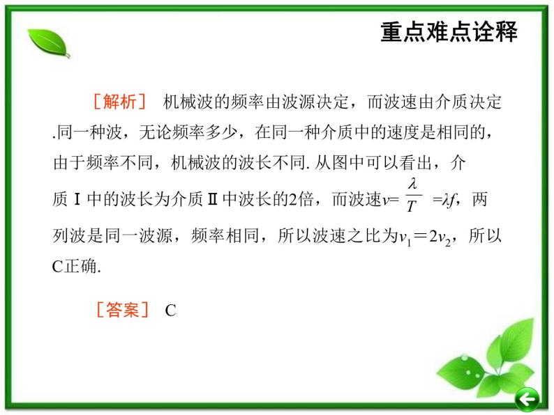 【重难点诠释】届高考物理总复习课件：第12章 机械振动和机械波 第1讲 机械波的基本概念06