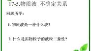 2021学年选修3-5第十七章 波粒二象性5 不确定性关系图文ppt课件