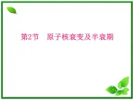 陕西省宁强县天津高级中学高二物理：3.2《原子核衰变及半衰期》课件（人教版选修3-5）