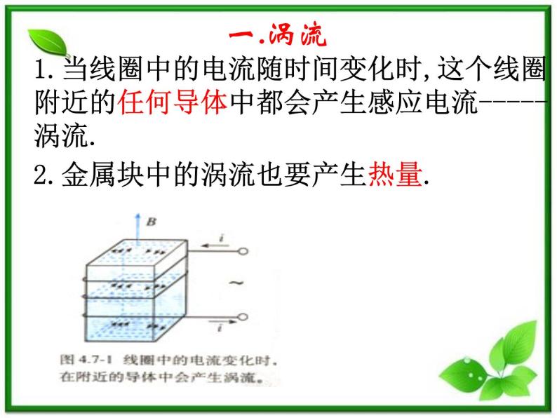 湖南省新田县第一中学高二物理课件：4.7《涡流 电磁阻尼和电磁驱动》（人教版选修3-2）02