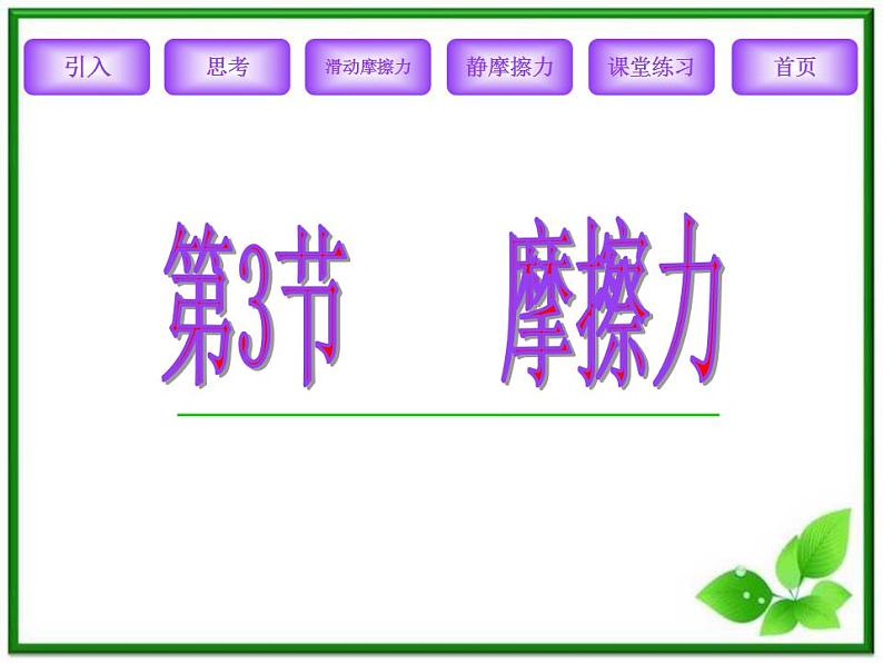 3.3《摩擦力》课件24(沪科版必修1)01