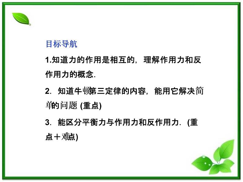 年沪科版物理必修1精品课件:3.1《牛顿第三定律》第3页