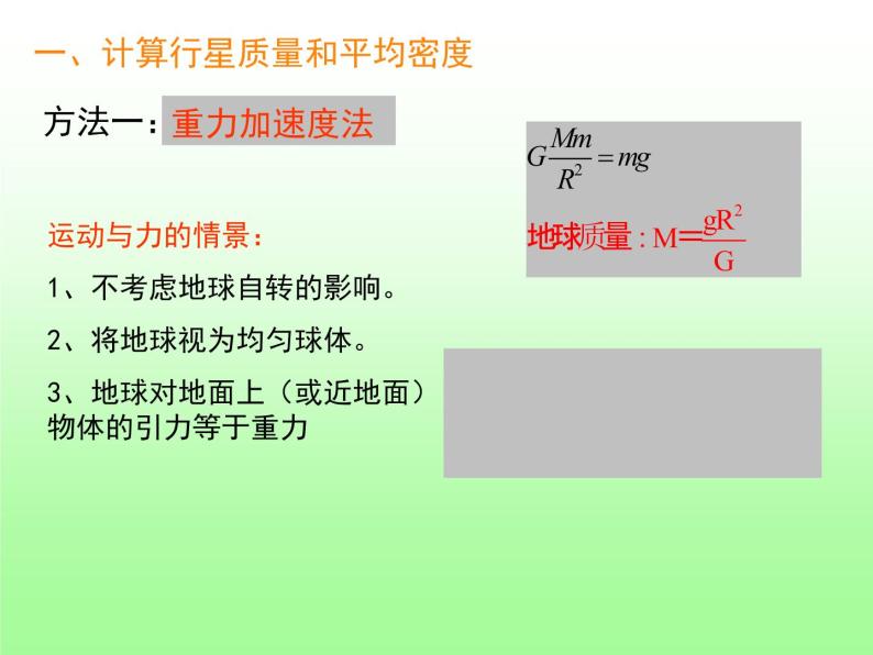 人教版（2003）高中物理必修二第六章万有引力与航天——万有引力理论的成就课件PPT03