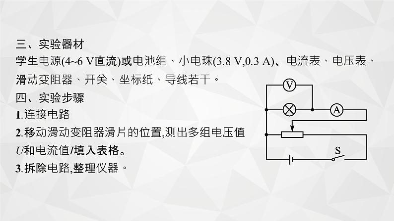 22届高中物理一轮总复习实验9 描绘小灯泡的伏安曲线(新高考)第5页