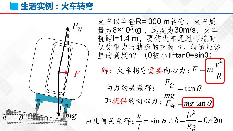 6.4 生活中的圆周运动(课件)第7页