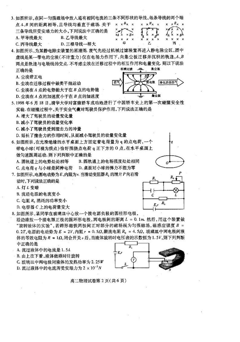 2020-2021学年四川省内江市高二上学期期末检测物理试题 PDF版02
