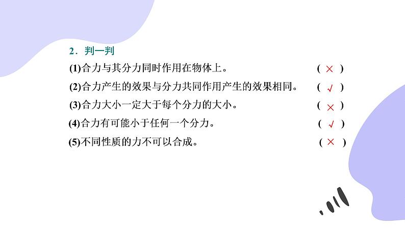 人教版(2019)必修一《力的合成与分解》教学课件(55页)第4页