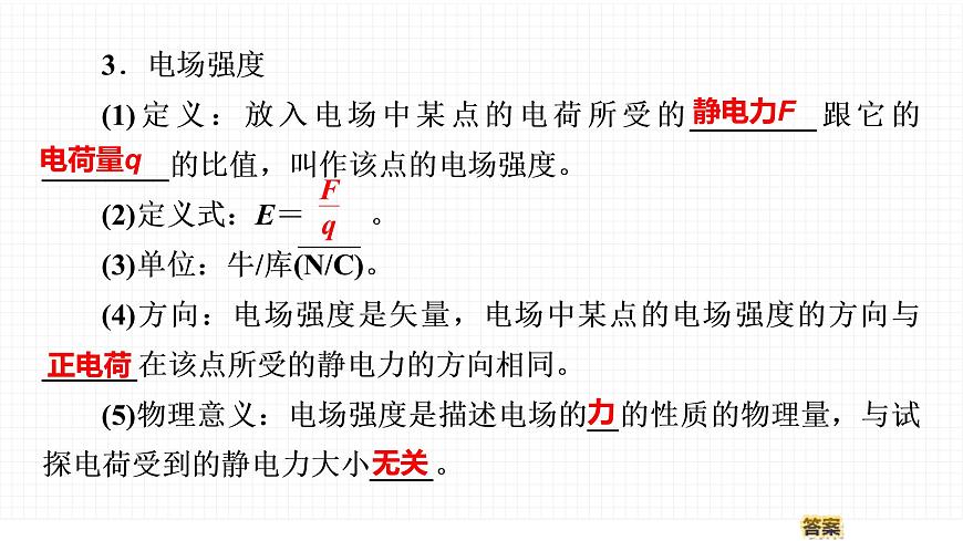 粵教版 (2019) 必修 第三冊《1.3 電場 電場強度》教學(xué)課件第6頁