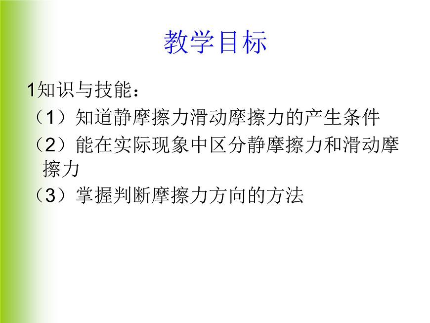 人教版（新課標(biāo)）高中物理必修一第三章相互作用——摩擦力 講稿課件PPT第5頁
